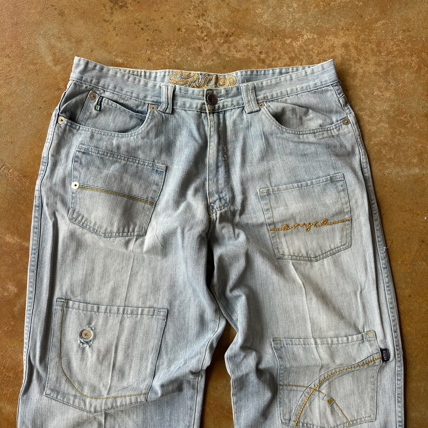 Enyce Baggy Pocket Patch Jeans Skater 90's - 38