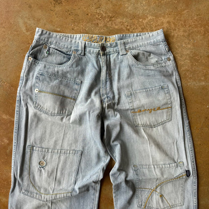 Enyce Baggy Pocket Patch Jeans Skater 90's - 38