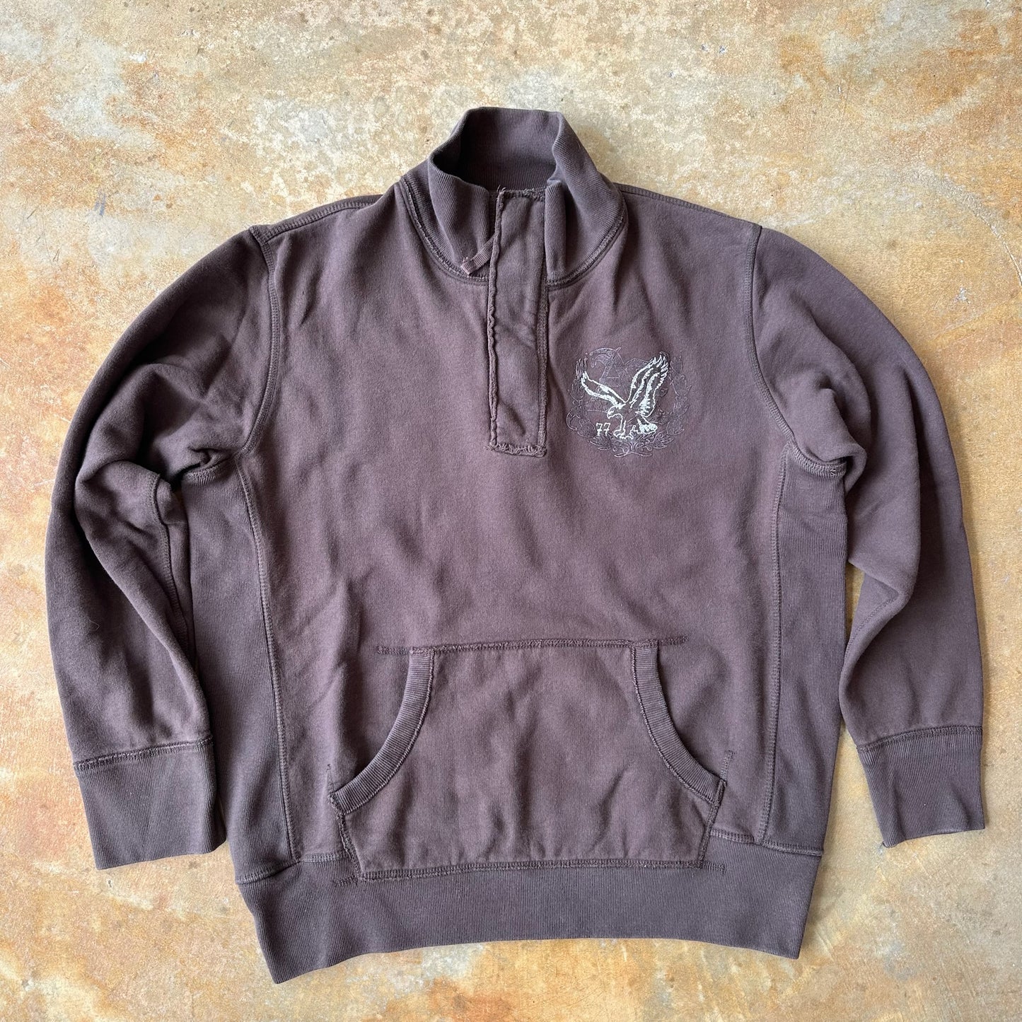 American Eagle 1/4 Zip Sweatshirt 00's - L