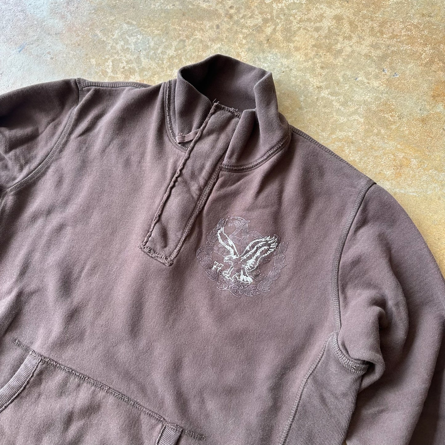 American Eagle 1/4 Zip Sweatshirt 00's - L