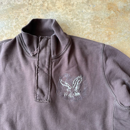 American Eagle 1/4 Zip Sweatshirt 00's - L