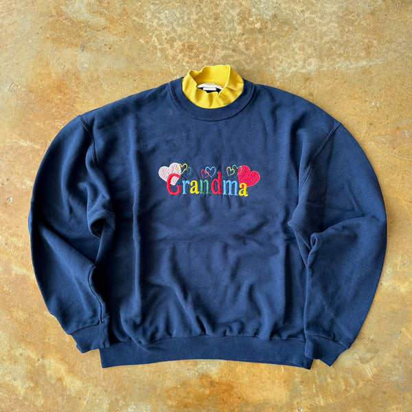 Grandma Double Collared Sweater Cottage 90's - L