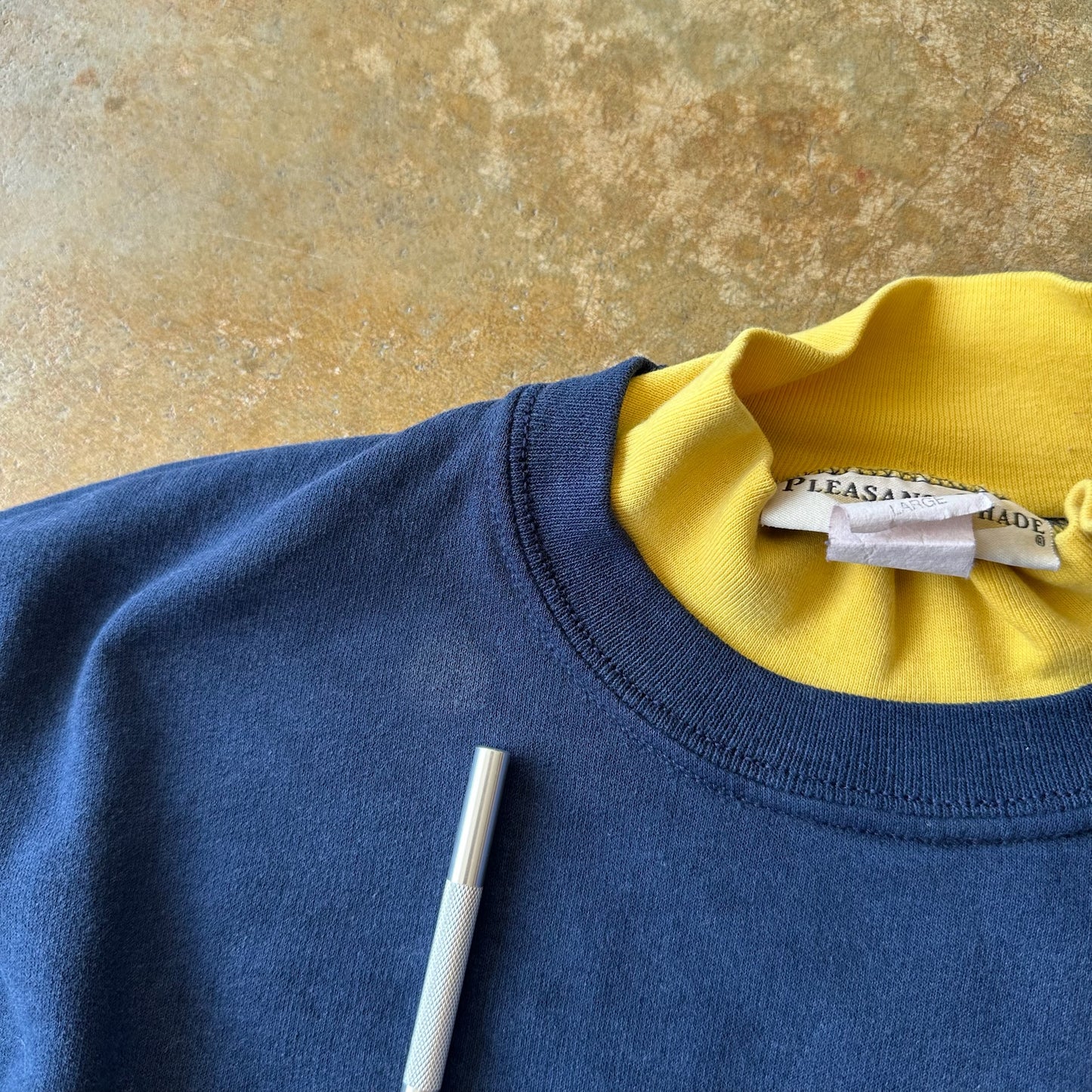 Grandma Double Collared Sweater Cottage 90's - L