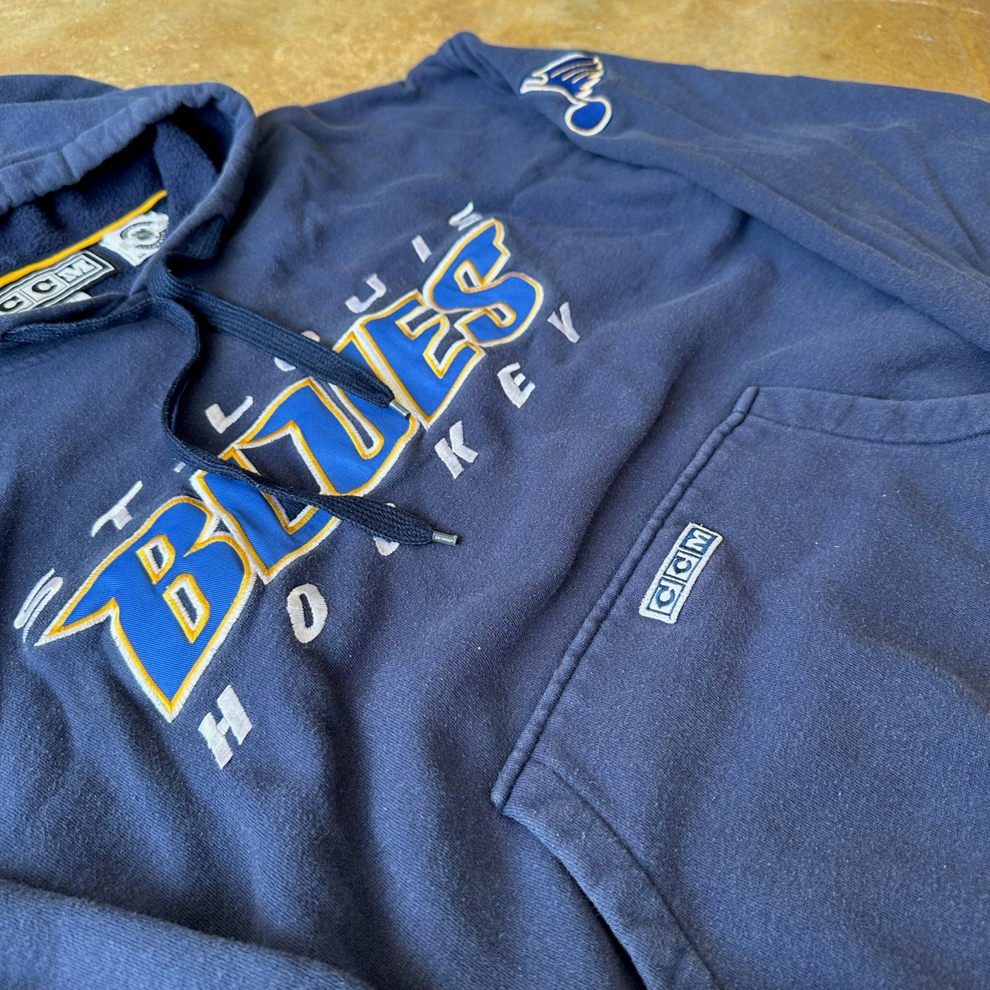 St. Louis Blues CCM Hoodie 90's - XL