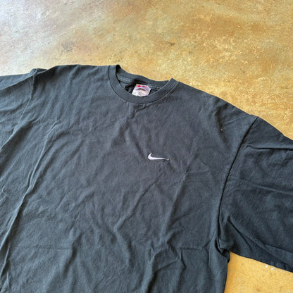 Nike Distressed Black T-Shirt 90's - XL