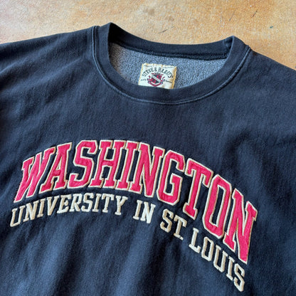 Washington University St. Louis Embroidered Sweatshirt Crewneck 90's - XL