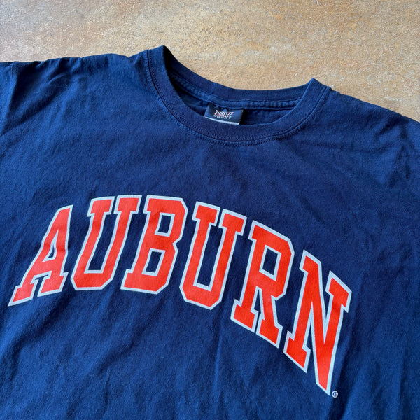 Auburn University Spellout T Shirt Navy 00's - M hover
