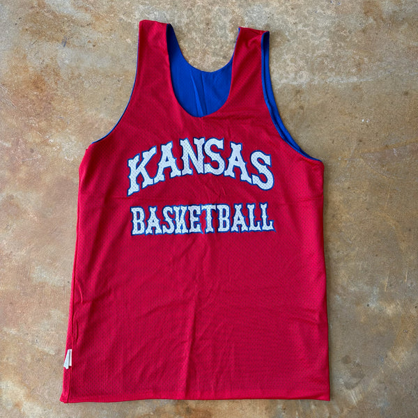 Kansas University Champion Reversible Practice Basketball Jersey 90's - L