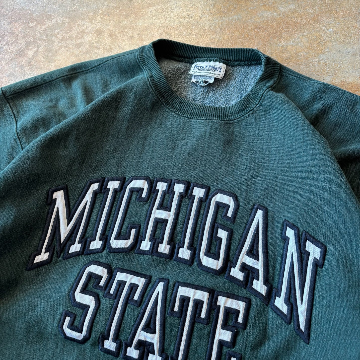 Michigan State University Reverse Weave Crewneck Sweatshirt 90's - 2XL