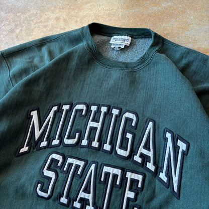 Michigan State University Reverse Weave Crewneck Sweatshirt 90's - 2XL