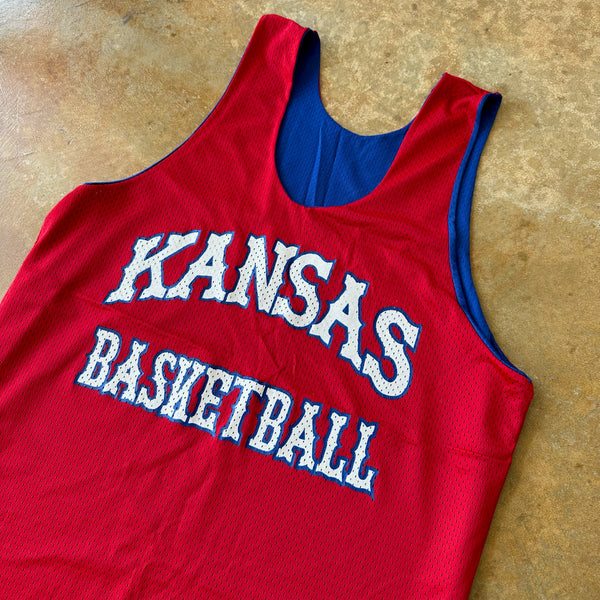 Kansas University Champion Reversible Practice Basketball Jersey 90's - L hover