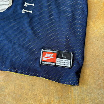 RARE Nike Michigan Basketball Fab Five Reversible Jersey 90's - L