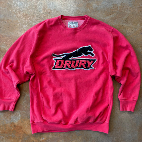 Drury University Panthers Heavy Crewneck Sweatshirt 90's - XL
