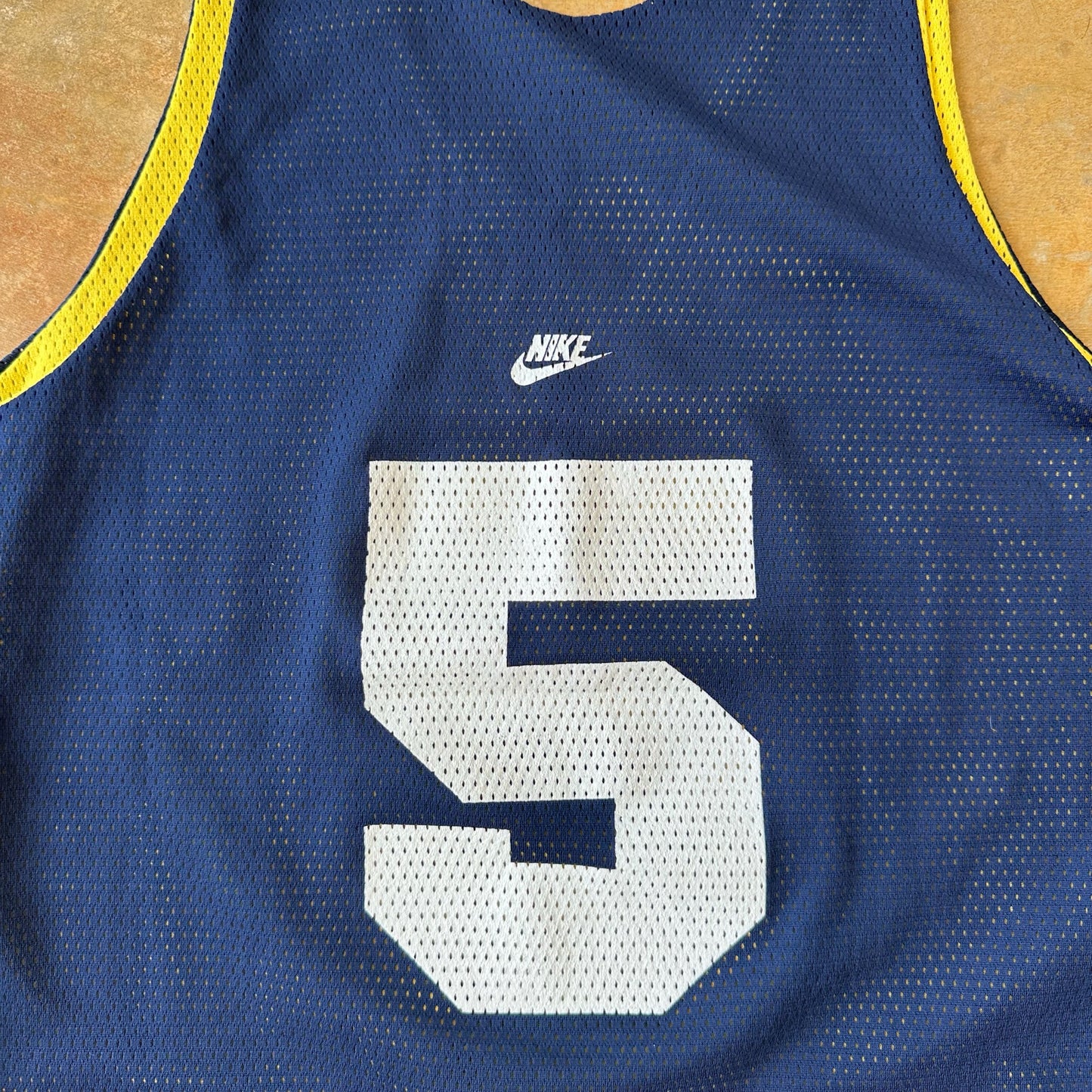 RARE Nike Michigan Basketball Fab Five Reversible Jersey 90's - L