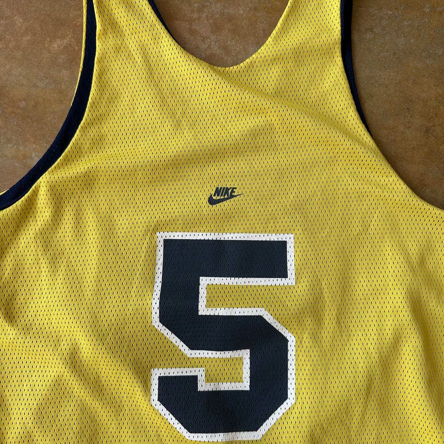 RARE Nike Michigan Basketball Fab Five Reversible Jersey 90's - L