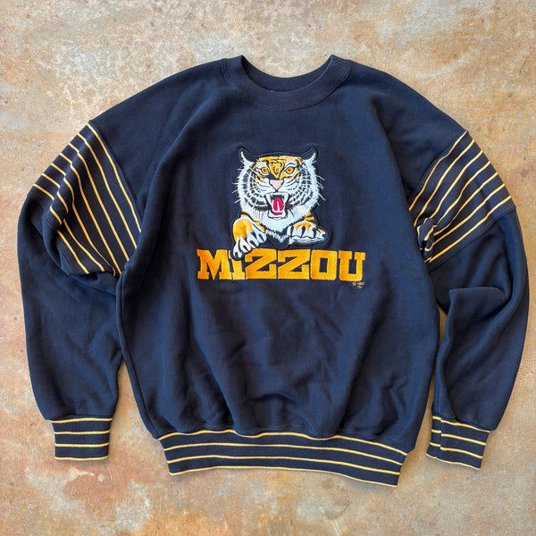 University of Missouri Mizzou Tigers 1980 Embroidered Crewneck 80's - 2XL hover