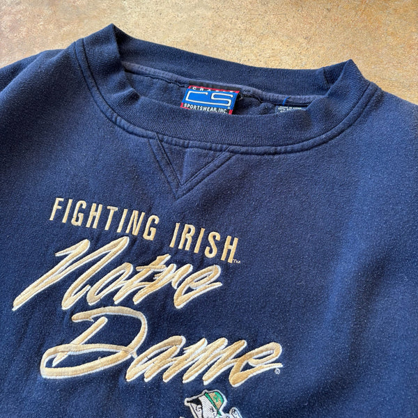 University of Notre Dame Embroidered Boxy Crewneck 90's - 2XL hover