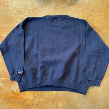 University of Notre Dame Embroidered Boxy Crewneck 90's - 2XL