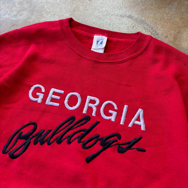 University of Georgia Bulldogs Embroidered Crewneck Sweatshirt 90's - L hover