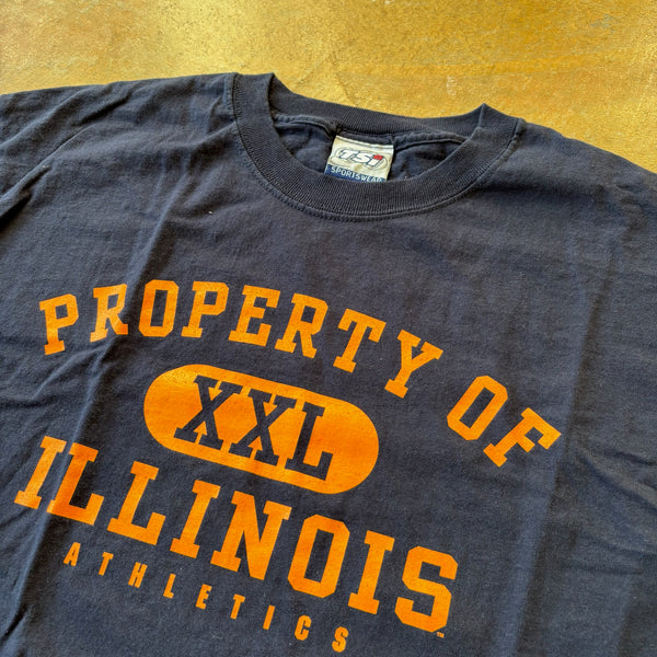 University of Illinois Fighting Illini Athletics T Shirt TSI 90's - L hover
