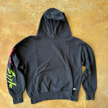 Surf Style Neon Graphic Hoodie 00's - S
