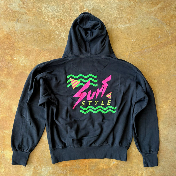 Surf Style Neon Graphic Hoodie 00's - S