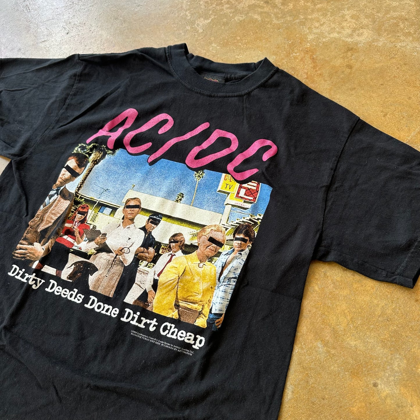 AC/DC Dirty Deeds Done Cheap Album Band Shirt 00's - S