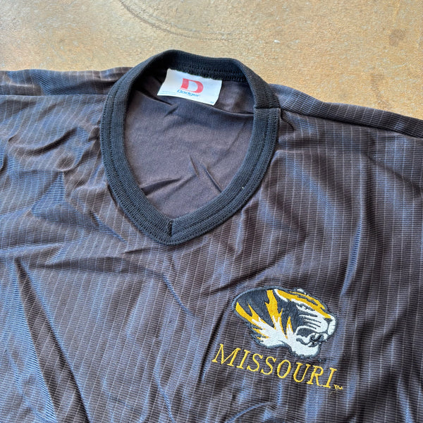 University of Missouri Tigers Silky Shiny Basketball Shooting Shirt 90's - M hover