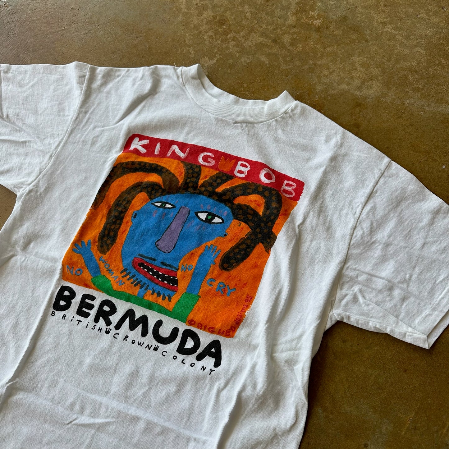 Bob Marley King Bob Art Tee Shirt 90's - L