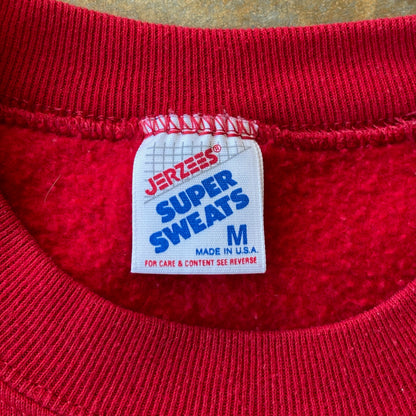 Embroidered West College Embroidered School Logo Crewneck Sweatshirt 90's - M