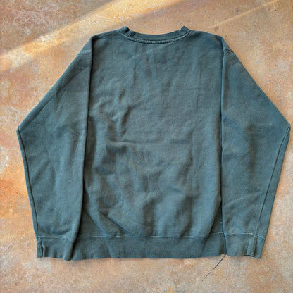Dakota College Jacks Embroidered Center Logo Crewneck Sweatshirt 90's - L