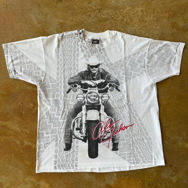 Alan Jackson Motorcycle AOP Shirt 90's - 2XL