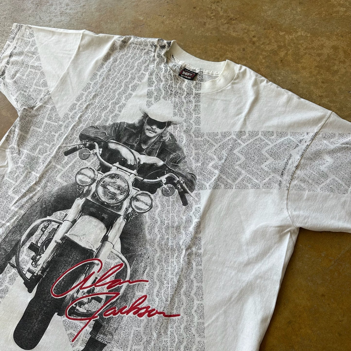 Alan Jackson Motorcycle AOP Shirt 90's - 2XL