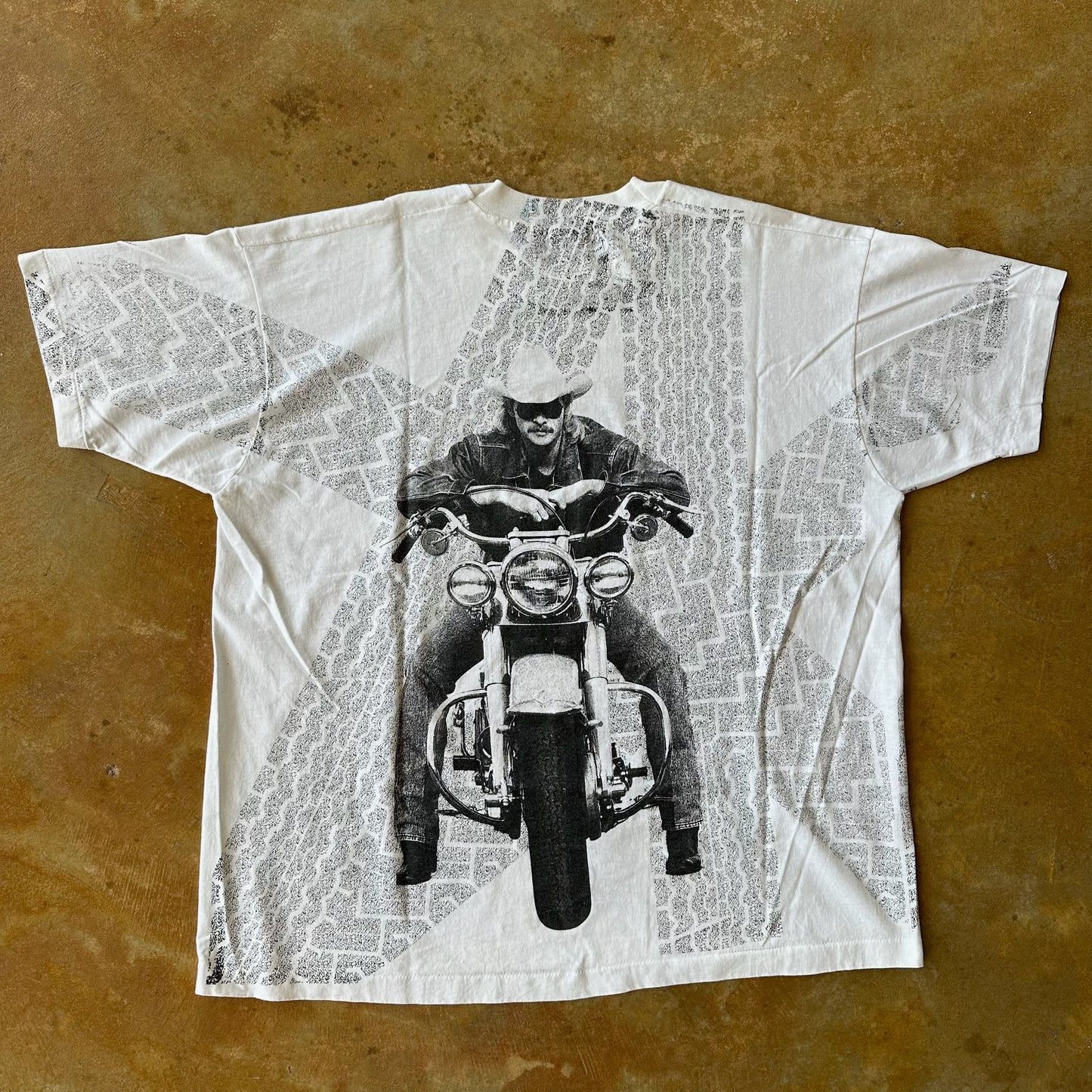 Alan Jackson Motorcycle AOP Shirt 90's - 2XL