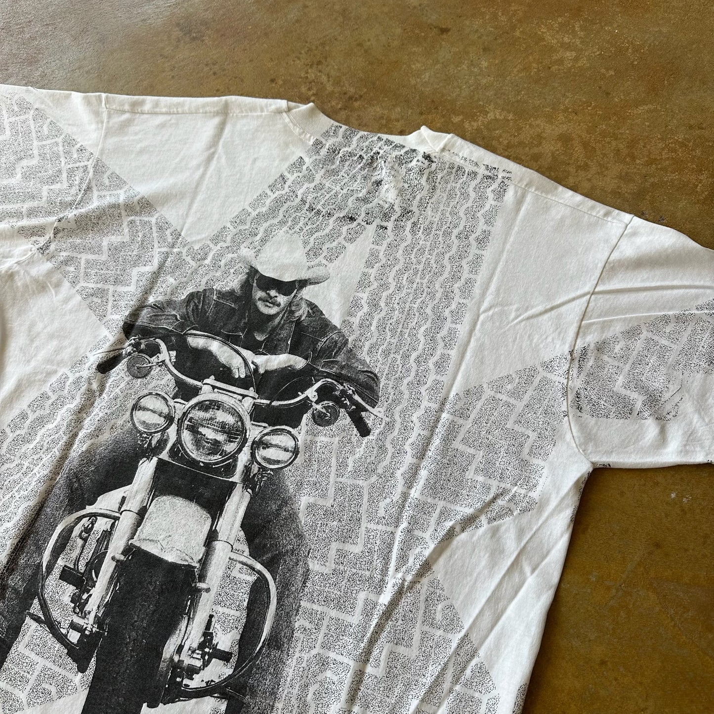 Alan Jackson Motorcycle AOP Shirt 90's - 2XL
