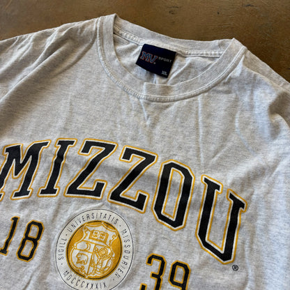 University of Missouri Mizzou Long Sleeve Spellout Shirt 00's - XL