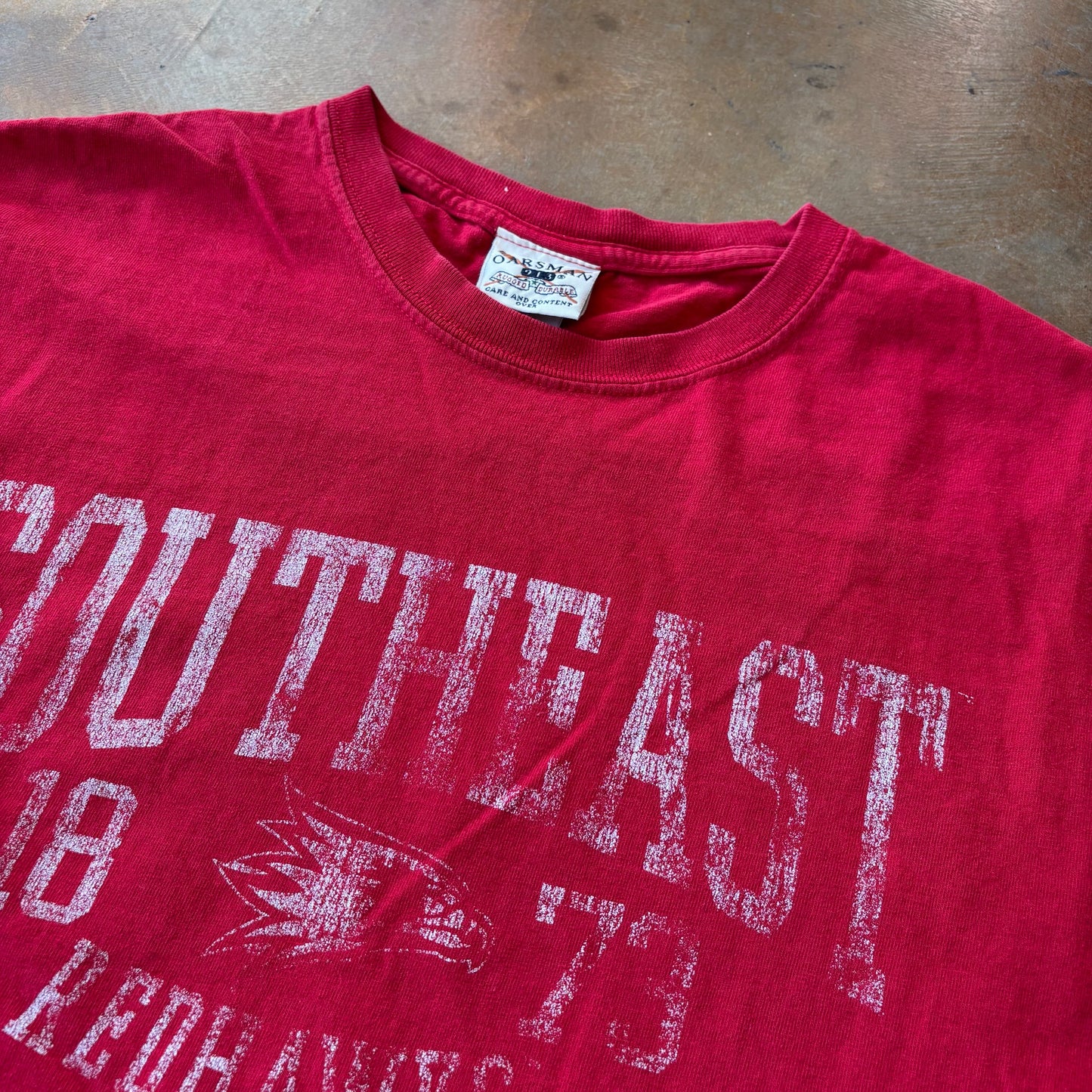 Southeast Missouri State University Redhawks Faded Shirt Oarsman 90's - XL