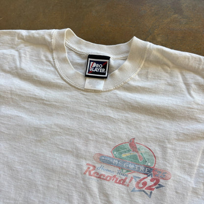 Mark McGwire Home Run Record 1998 White Pro Player Shirt 90's - XL