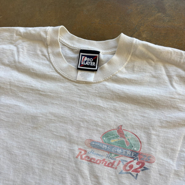 Mark McGwire Home Run Record 1998 White Pro Player Shirt 90's - XL hover