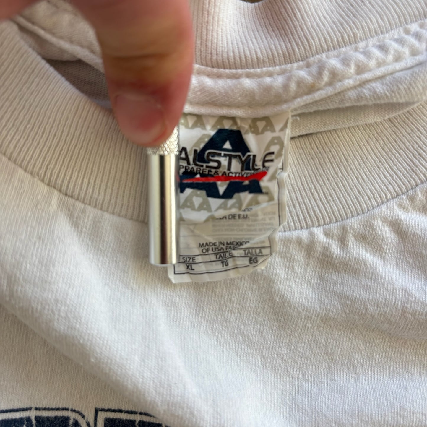 Property of U.S. Navy Graphic Tee Shirt White 00's - XL