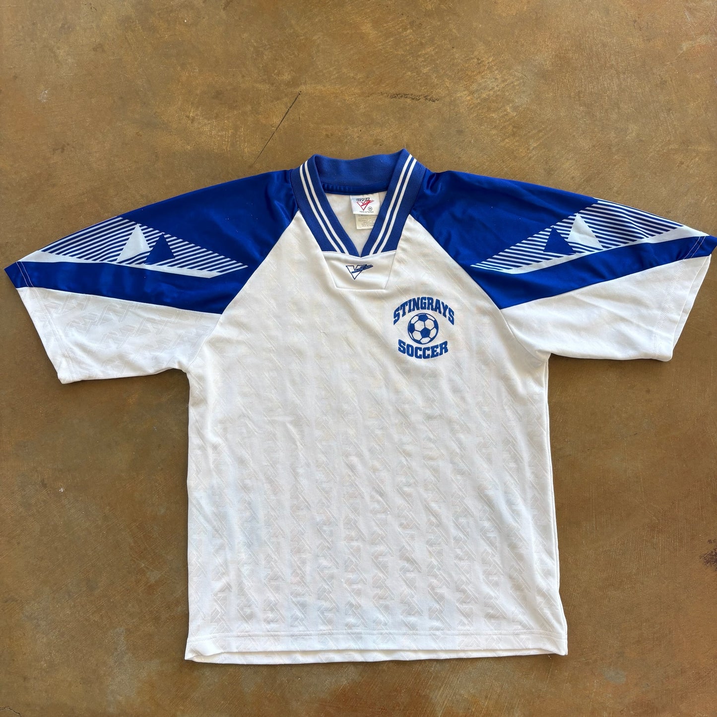 High School Stingrays Soccer Jersey Shiny Silky 90's - M