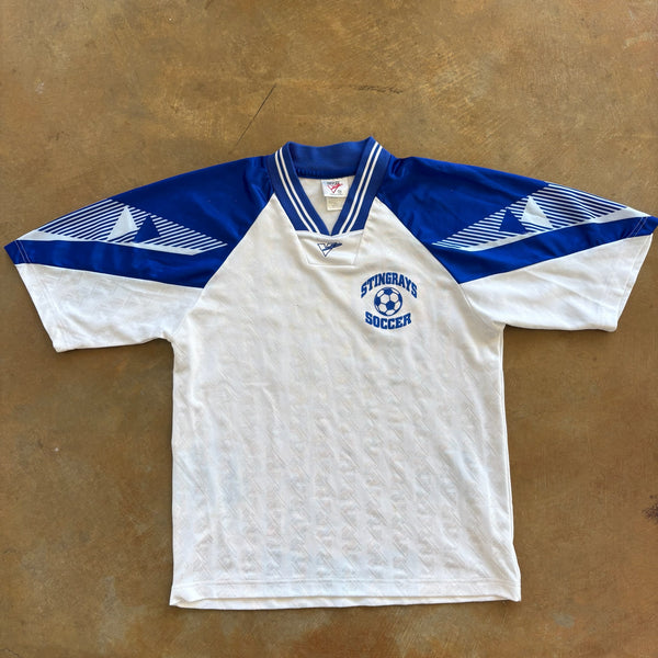 High School Stingrays Soccer Jersey Shiny Silky 90's - M
