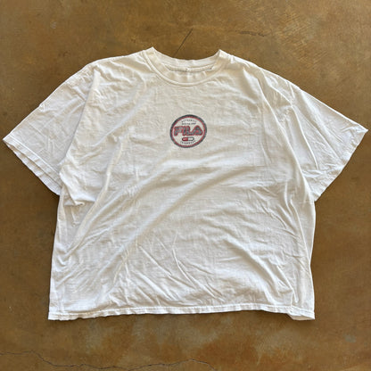 Fila Center Logo Thrashed Boxy Baggy Shirt Pump Cover 90's - 3XL