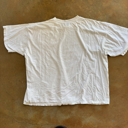 Fila Center Logo Thrashed Boxy Baggy Shirt Pump Cover 90's - 3XL