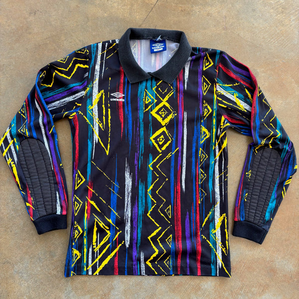 RARE Umbro Abstract AOP Goalkeeper Soccer Jersey Goalie 90's - Youth L