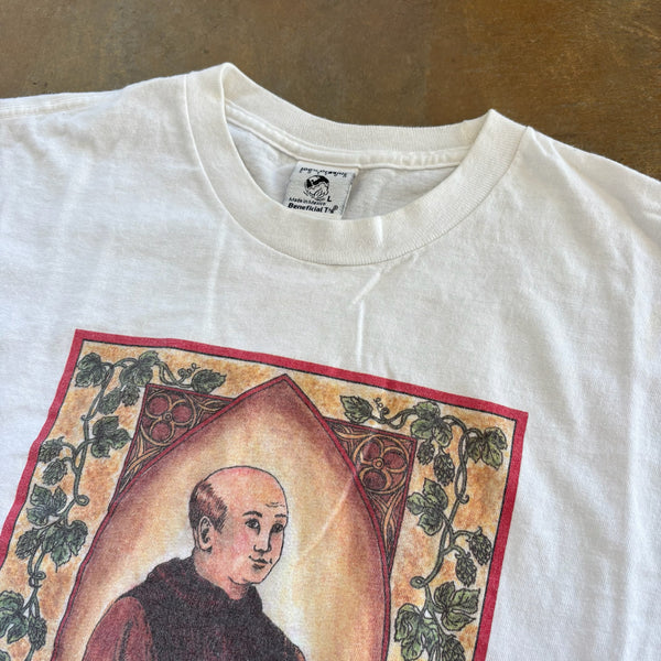 Abbey Belgian Style Ale Brewing Art Promo Tee Shirt 90's - L hover