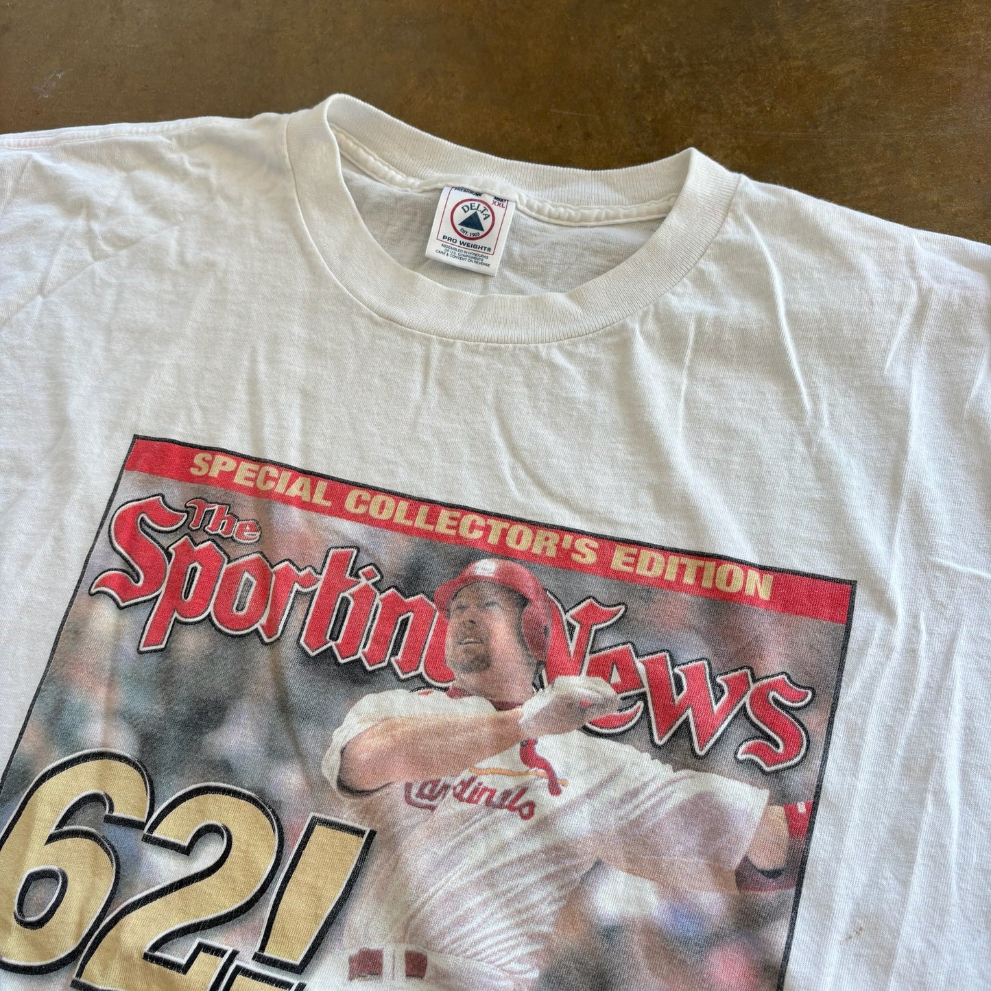 Mark McGwire St. Louis Cardinals Home Run Record 1998 Sporting News Shirt 90's - 2XL