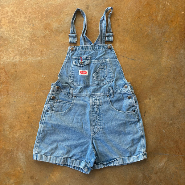 Revolt Overall Shorts Shortalls Romper 90's - Womens L
