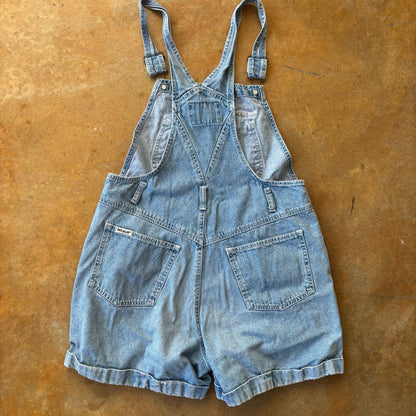 Revolt Overall Shorts Shortalls Romper 90's - Womens L