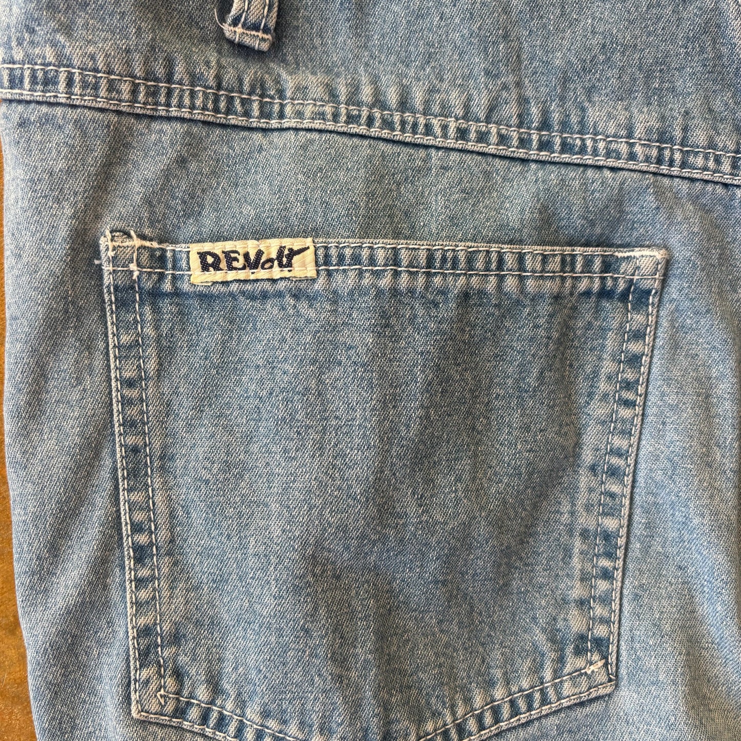 Revolt Overall Shorts Shortalls Romper 90's - Womens L